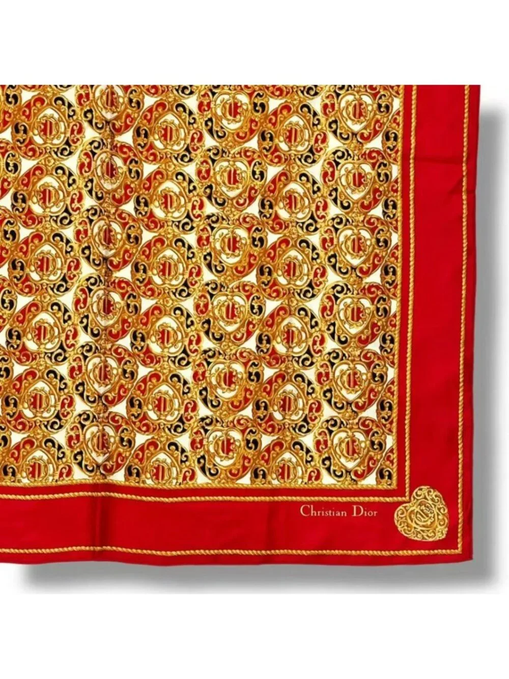 Dior Silk Scarf Logo All Over